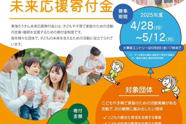 2025年度　東海ろうきん未来応援寄付金