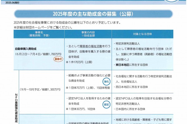 SOMPO福祉財団NEWs