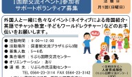 『国際交流イベント』参加者 サポートボランティア≪常-42まちびとバンク≫